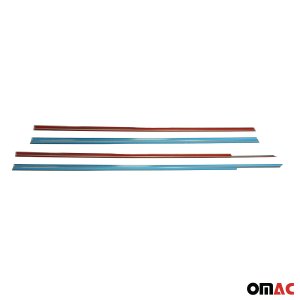 Honda Civic SD Window Trim - Omac - S.Steel - Gloss Silver - '96-'00